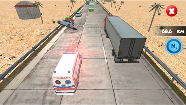 每日新游预告《Traffic Racer Crash》驾驶救护车躲避车辆