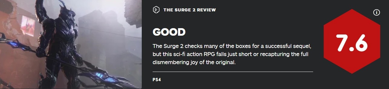《爆发2》IGN给出7.6分 短少那种肢解敌人的视觉冲击